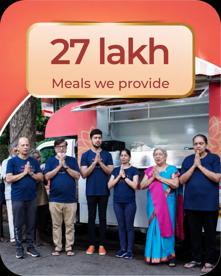 27 lakh meals provided — Annam Brahma impact 27 lakh meals provided — Annam Brahma impact